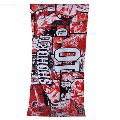 Printed Pattern Exercise Sports Microfiber Towel 300gsm For Fitness And Yoga