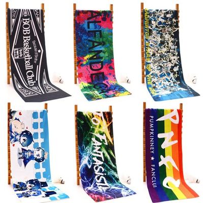 Ultra Soft Full Color Sublimation 350gsm Gym Microfiber Towel For Sports