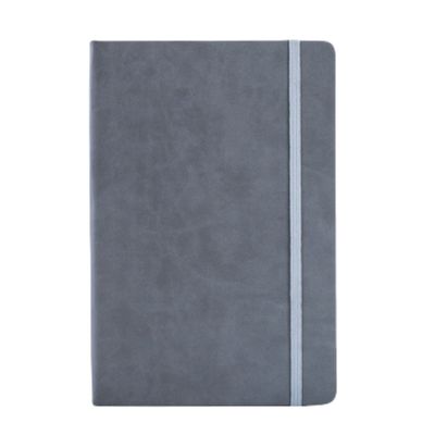 Engraved Logo Hardcover A5 Office PU Notebooks With Elastic Closure